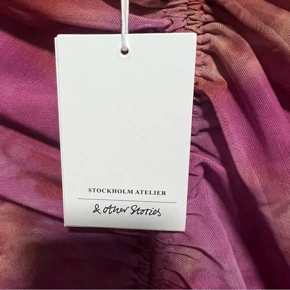 & other stories Pink Purple Body Con Dress, New with Tags - Picture 9 of 10